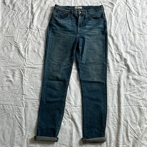 Madewell slim boyfriend jean, size 28T